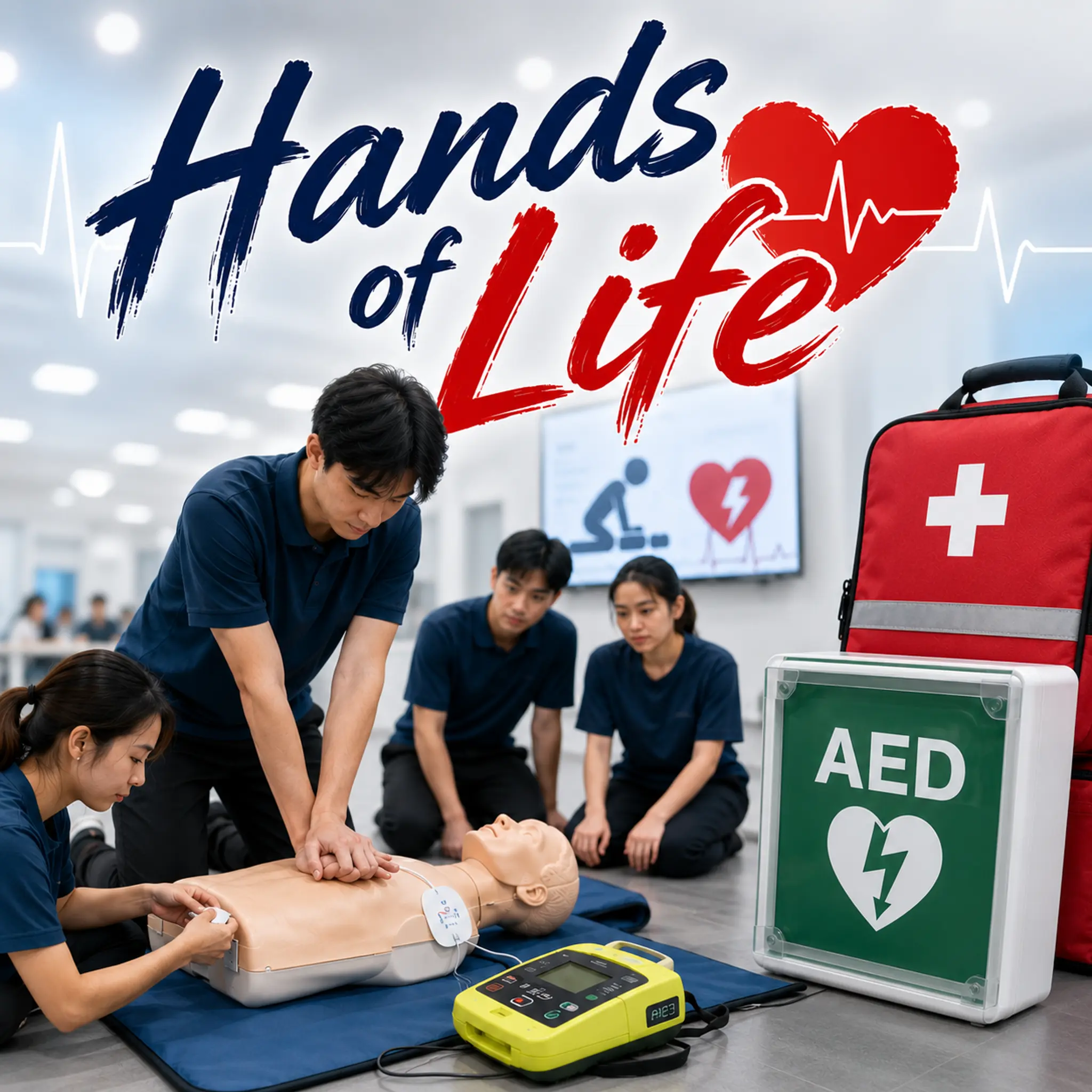 “Hands of Life” การช่วยฟื้นคืนชีพและการใช้เครื่อง AED